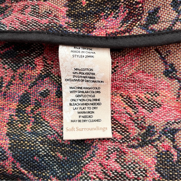 Soft Surroundings Westbury Garden Jacquard Velvet Blazer - Picture 11 of 13